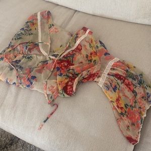 Sheer Floral Top